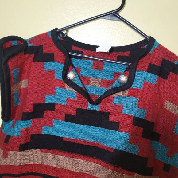 Navajo Spirit Red Rug Dress XL - Picture 2 of 8